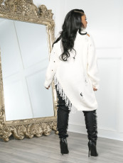 SC Half-zip Turtleneck Hole Sweater  SFY-817