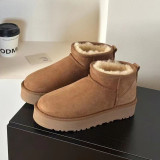 SC Thick-soled Short Snow Boots (Heel height: 3CM) GDMX-1020