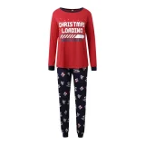SC Christmas Letter Print Matching Family Pajama Set GSGS-0760