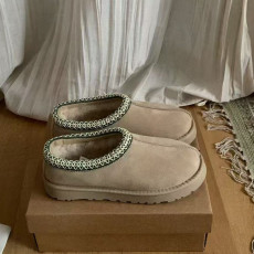 SC Ethnic Style Flat Fur Shoes GDMX-3200