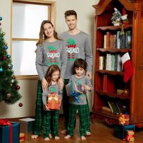 SC Christmas Letter Print Matching Family Long-Sleeve Pajamas Set GSGS-0755