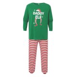 SC Christmas Print Family Matching Stripe Pajama Sets GSGS-0778