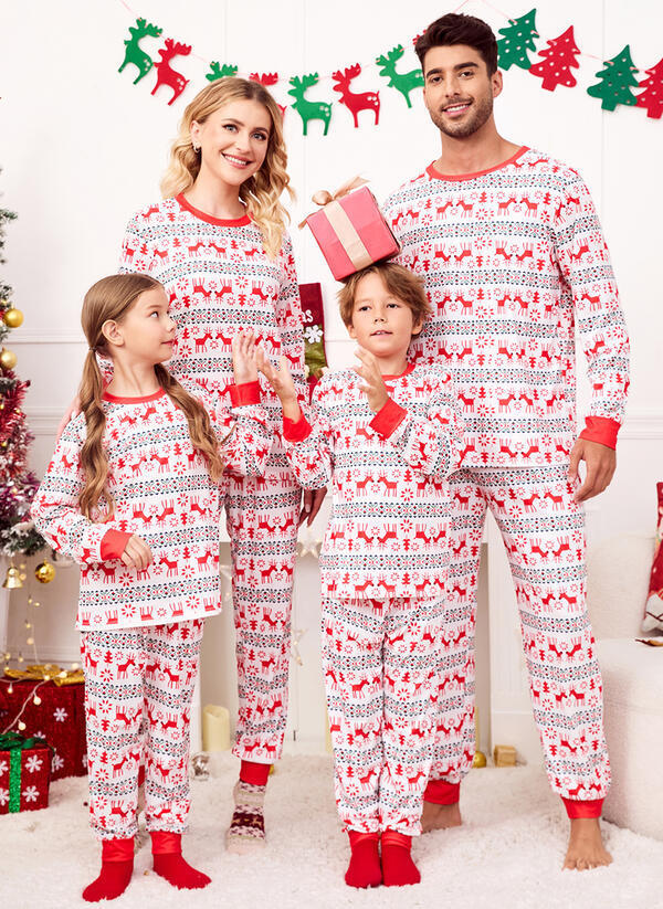 SC Christmas Print Family Home Parent-Child Set GSGS-0574#