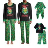 SC Christmas Matching Family Cartoon Print Pajamas Set GSGS-0621#