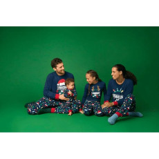 SC Christmas Letter Print Matching Family Long-Sleeve Pajama Set GSGS-0729