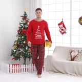 SC Christmas Print Home Family Pajama Set GSGS-0812