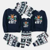 SC Christmas Letter Print Matching Family Pajama Set GSGS-0727#