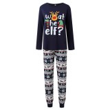 SC Christmas Letter Print Matching Family Pajama Set GSGS-0727#