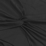 SC Solid Color V Neck Long Sleeve Jumpsuit GAXB-A564JP