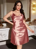 SC Plus Size Sexy Print Homewear Pajamas Dress  GDNL-L97011