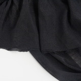 SC Solid Color Wrap Chest Mini Dress GAXB-A426BS