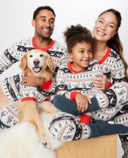 SC Christmas Print Long Sleeve Matching Family Pajama Set GSGS-0656