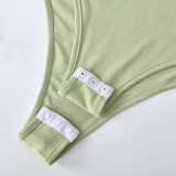 SC Hollow Out Long Sleeve Bodysuit GFRT-6397TL