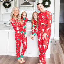 SC Christmas Tree Print Long Sleeve Matching Family Pajama Set GSGS-0584