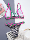 SC Leopard Print Bikinis Two Piece Swimsuit CSYZ-D78K