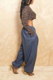 SC Solid Color Loose Ninth Pant GXHF-M80614
