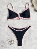SC Sexy Color Block Bikinis 2 Piece Swimsuit CASF-6761