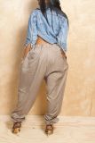SC Solid Color Loose Ninth Pant GXHF-M80614