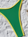 SC Color Block Bikinis Swimsuit 2 Piece Set CASF-6650