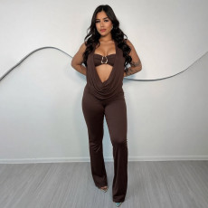 SC Sexy Halterneck Backless Jumpsuits+Tube Top GYME-K25S81038