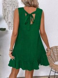 SC Ruffled Sleeveless Casual Dress GYOU-CX2526