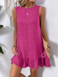 SC Ruffled Sleeveless Casual Dress GYOU-CX2526