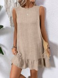 SC Ruffled Sleeveless Casual Dress GYOU-CX2526