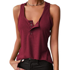 SC Casual Solid Color Tank Tops GYOU-CX211220