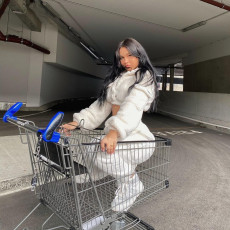 SC Plush Solid Color Sport Two Pants Set GXHF-X07122268