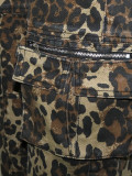 SC Print Multi-pockets Loose Casual Pants SH-391446
