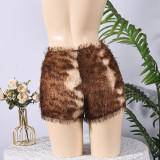 SC Leopard Print Tassel Shorts GFRT-32770PBY