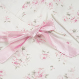 SC V Neck Print Bow Tie T-shirt GWEN-JWKT46085