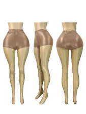 SC Fashion Solid Color Leather Shorts&Seven-Tenths Pants CH-25065