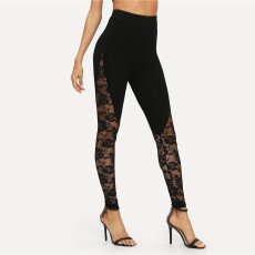 SC Sexy Lace Splice Sports Yoga Leggings GYOU-XL032902