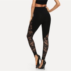SC Sexy Lace Splice Sports Yoga Leggings GYOU-XL032902