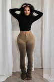 SC Solid Color Fashion Tight Pants GXHF-M80601
