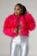 SC Solid Color Long Sleeve Plush Coat GXHF-M81016