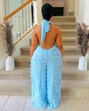 SC Halterneck V Neck Loose Jumpsuit GXHF-M80623