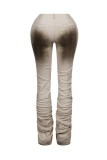 SC Solid Color Fashion Tight Pants GXHF-M80601