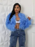 SC Solid Color Long Sleeve Plush Coat GXHF-M81016