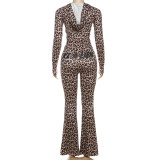 SC Letter Print Hooded Long Sleeve Pants Set GSLF-K25S83409
