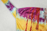 SC Print Color Block Halterneck Mini Dress GJYO-JD303313