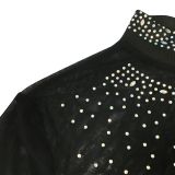 SC Hot Drill See Through Club Dress BY-5890