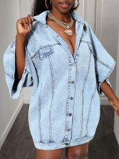 SC Short Sleeve Loose Denim Jacket GYXN-65897