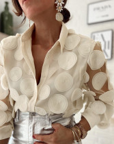 SC See Through Mesh Long Sleeve Shirt GJMF-97773