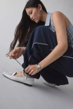 SC Solid Color Embroidery Loose Sport Pants QOUY-6067