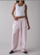 SC Solid Color Embroidery Loose Sport Pants QOUY-6067