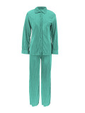 SC Casual Solid Color Loose Two Piece Pants Set ZDF-33118