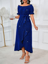 SC Short Sleeve Solid Color Midi Dress GYLY-10880