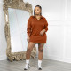 SC Casual Solid Color Lapel Mini Dress ZDF-33512